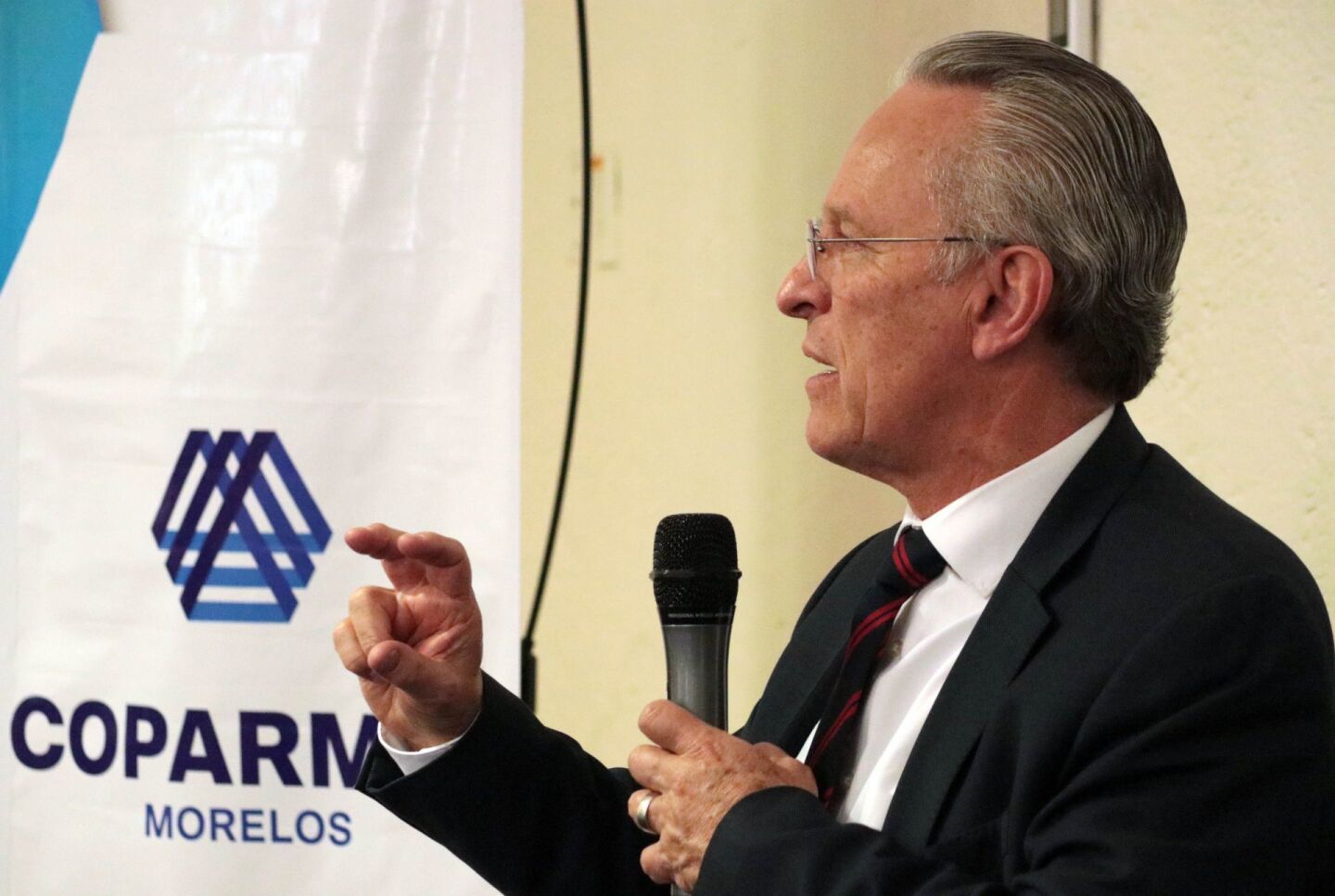 Conferencia nacional de José Medina Mora Icaza, presidente nacional de la COPARMEX