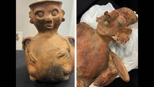 México recupera de Los Ángeles, EE.UU. 30 piezas arqueológicas