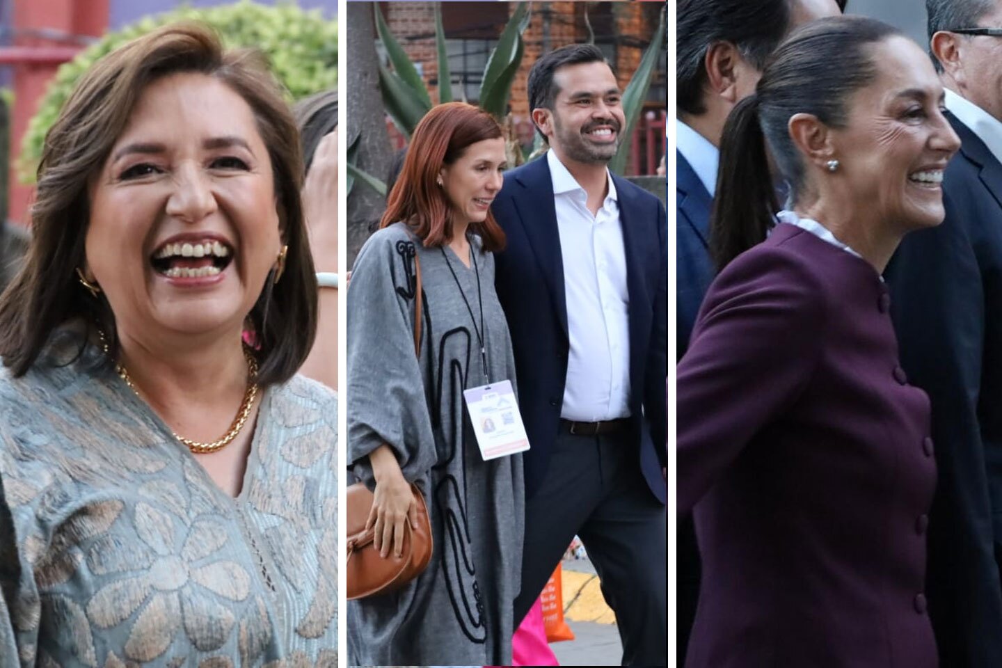 Arriban Gálvez, Máynez y Sheinbaum al Segundo Debate Presidencial