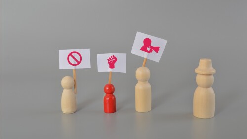 protesta concepto no