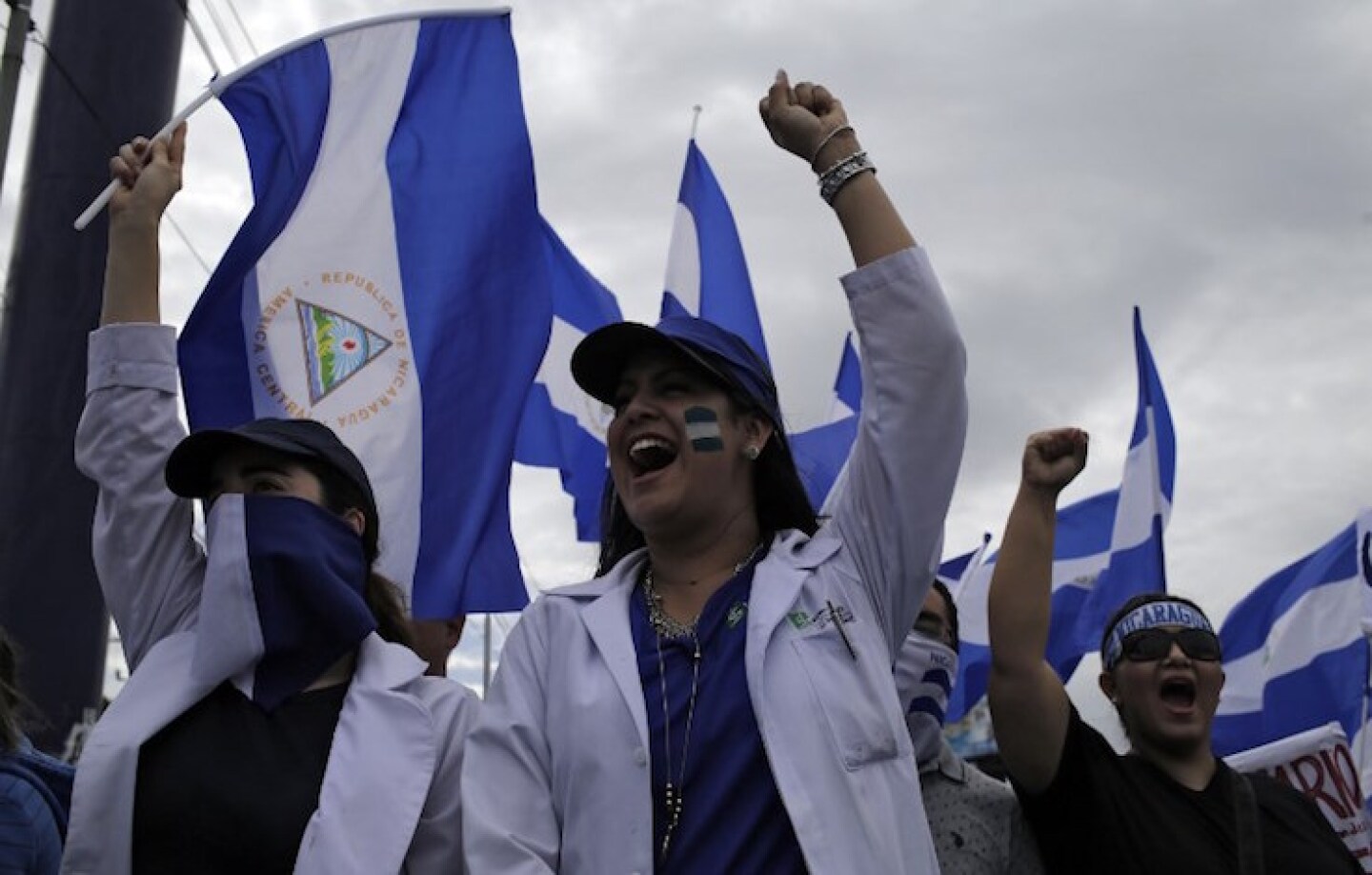 NICARAGUA-UNREST-OPPOSITION-DOCTORS-PROTEST