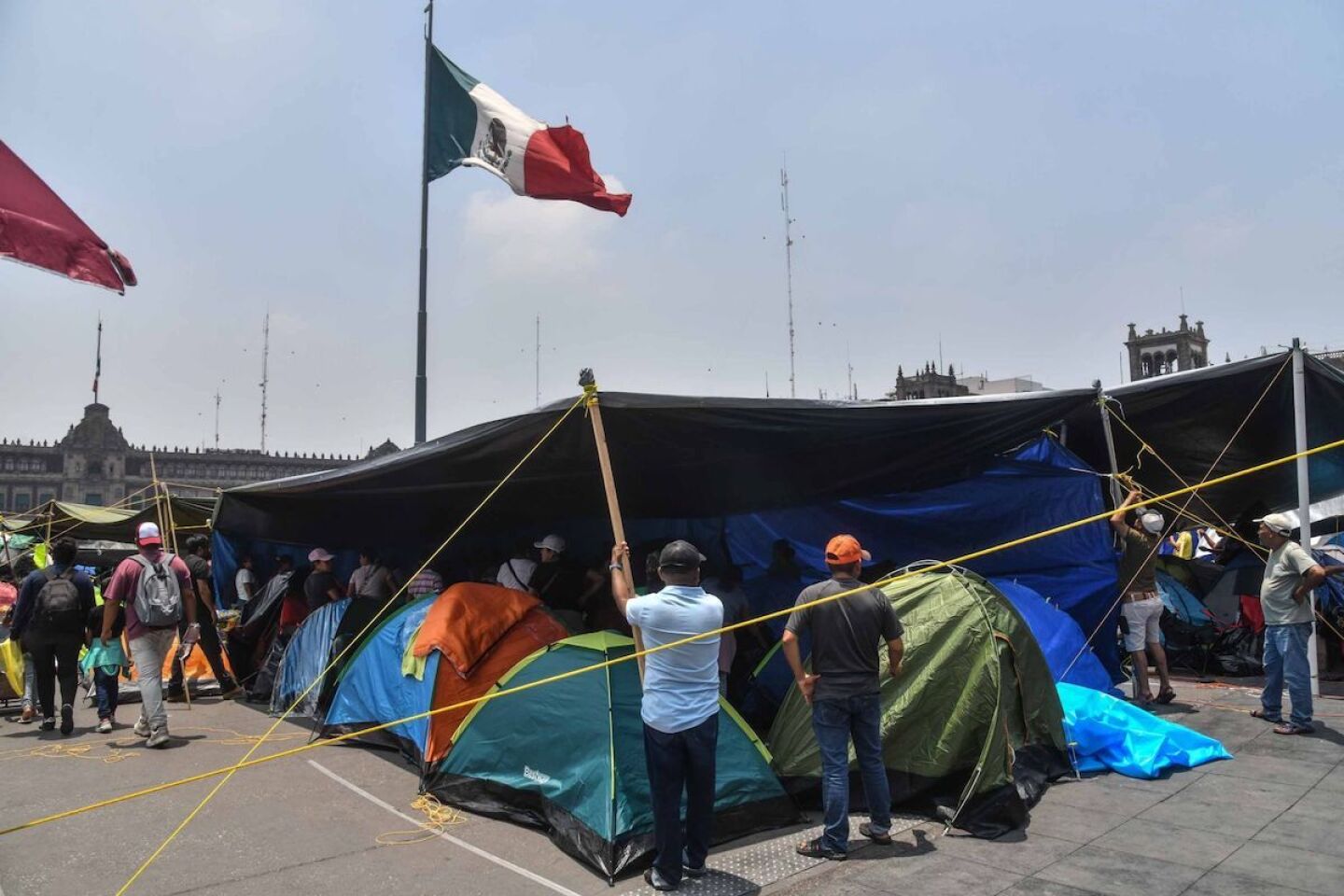 Plantón CNTE Centro Histórico