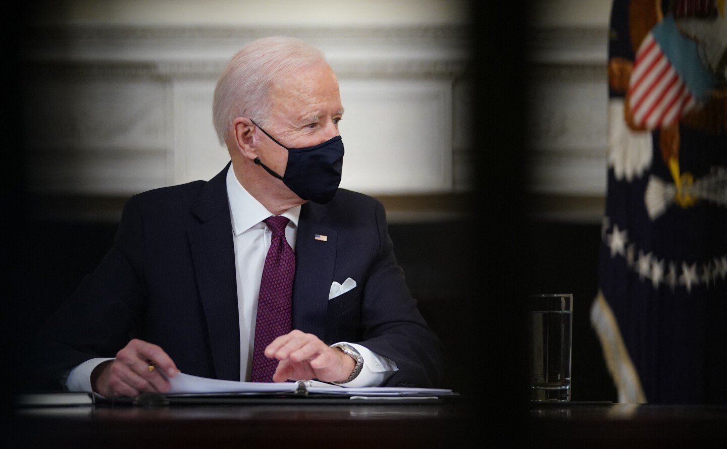 President Biden participates in a roundtable on the American Rescue Plan