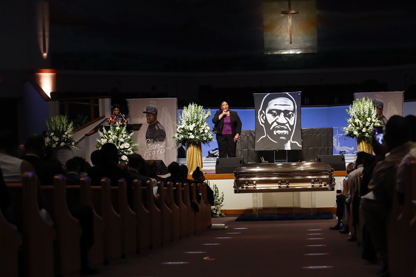 Private Funeral For George Floyd Takes Place In Houston