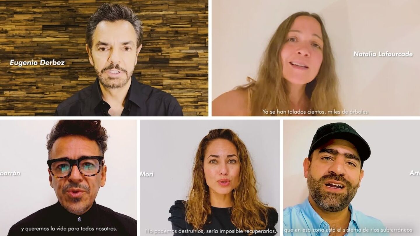 artistas protestan contra el tren maya