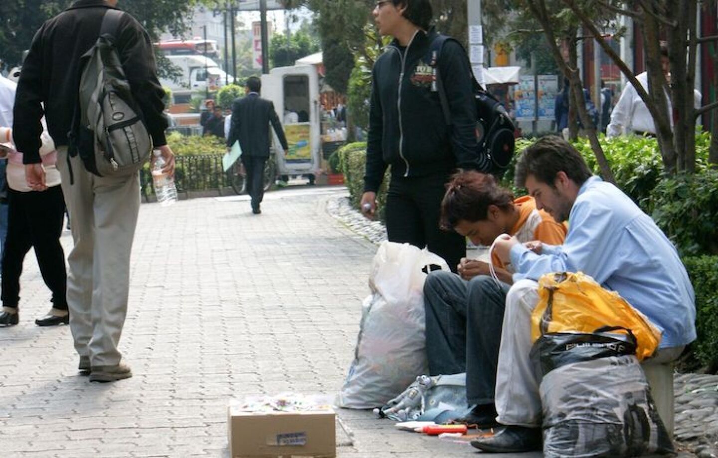 MÉXICO D.F., A 12 DE ENERO DE 2009.- Este año se espera que se pieran miles de empleos debido a la recesión economica mundial, muchos mexicanos engrosaran las filas del desempleo.FOTO: VICTORIA VALTIERRA/CUARTOSCURO.COM