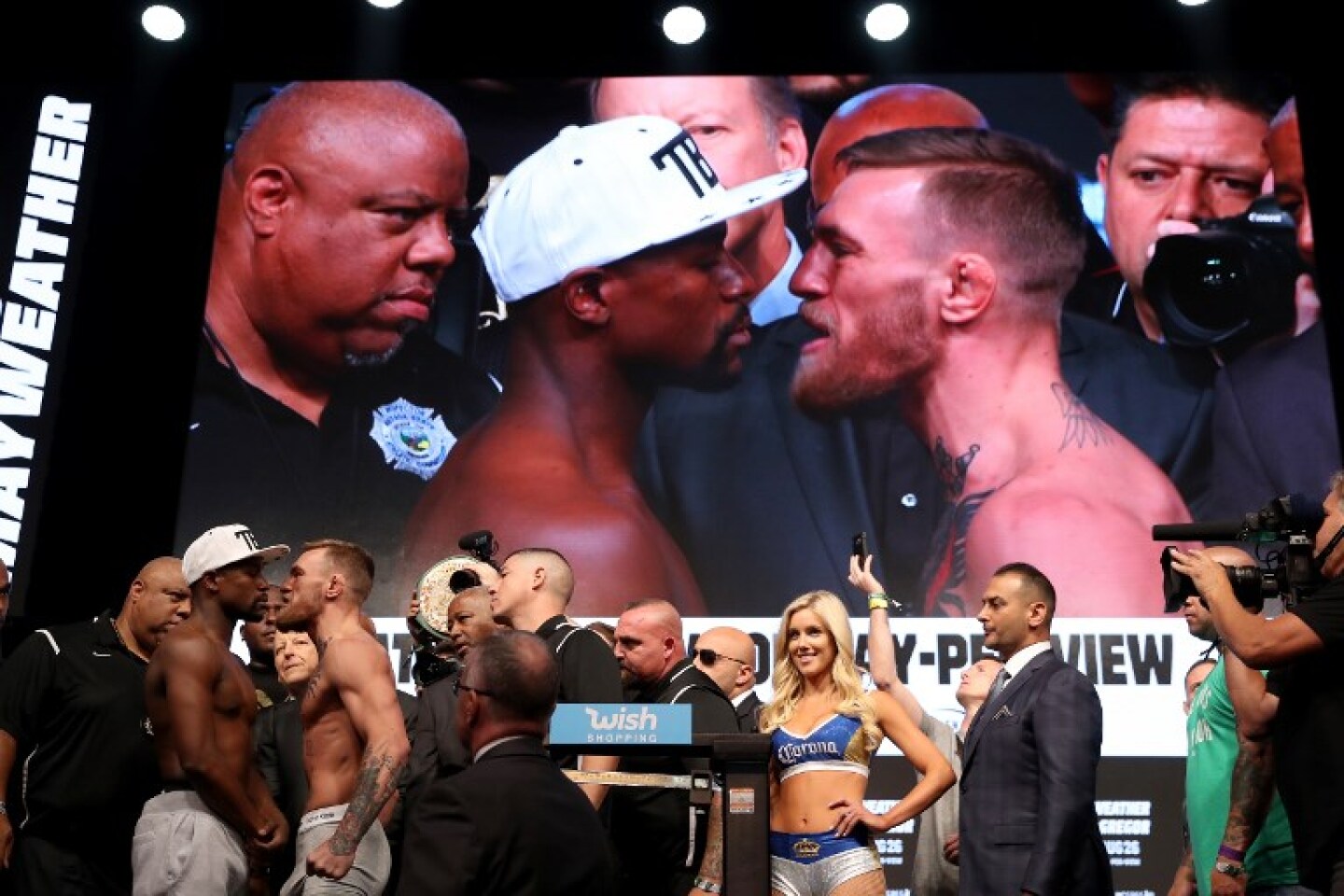 Floyd Mayweather Jr. v Conor McGregor - Weigh-in