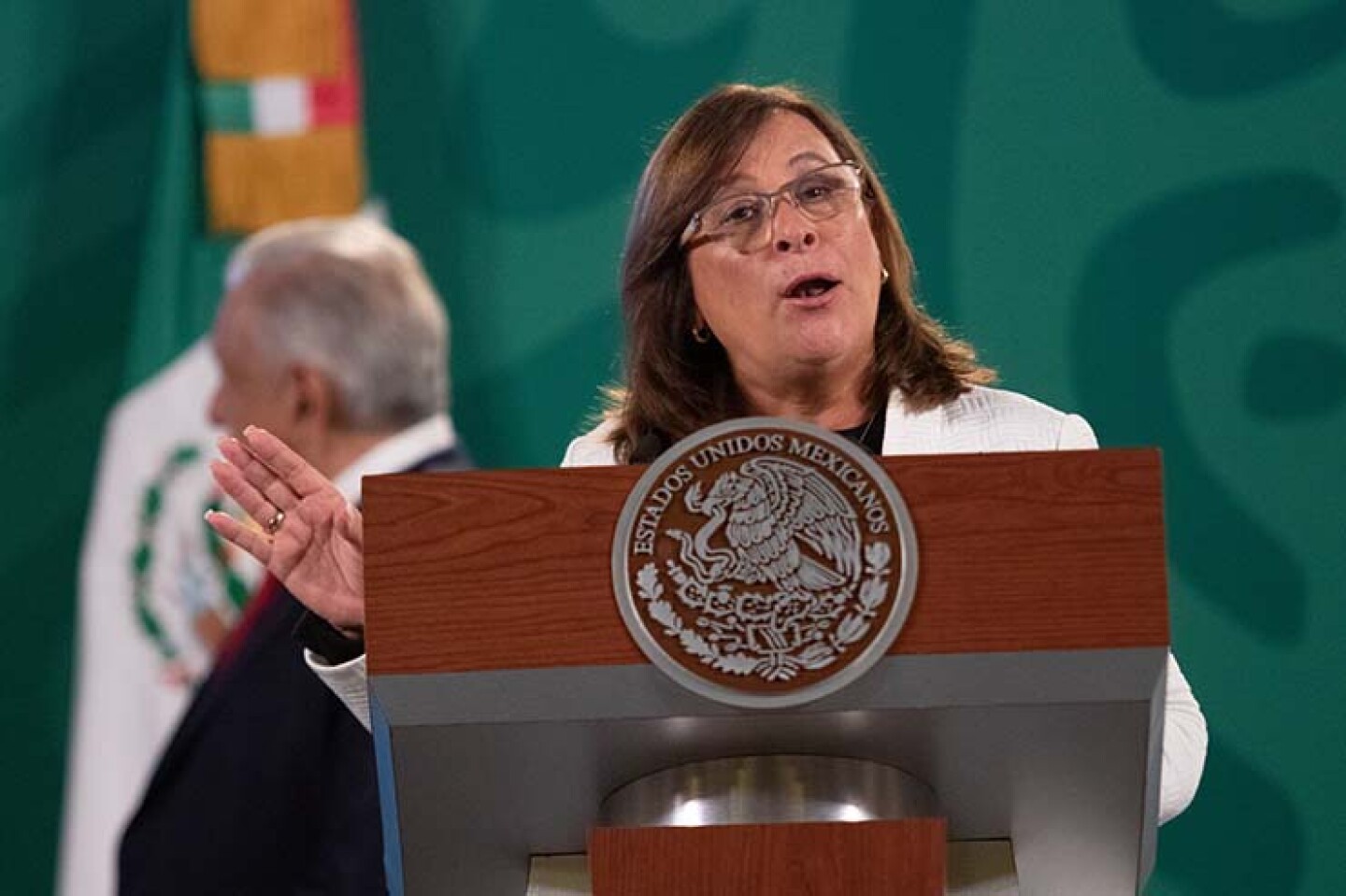 Rocío Nahle, secretaria de Energía, explica los beneficios de la Reforma Energética, que esta siendo impulsada por el Ejecutivo en la Cámara de Diputados.