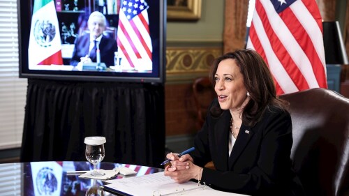 Kamala Harris y AMLO