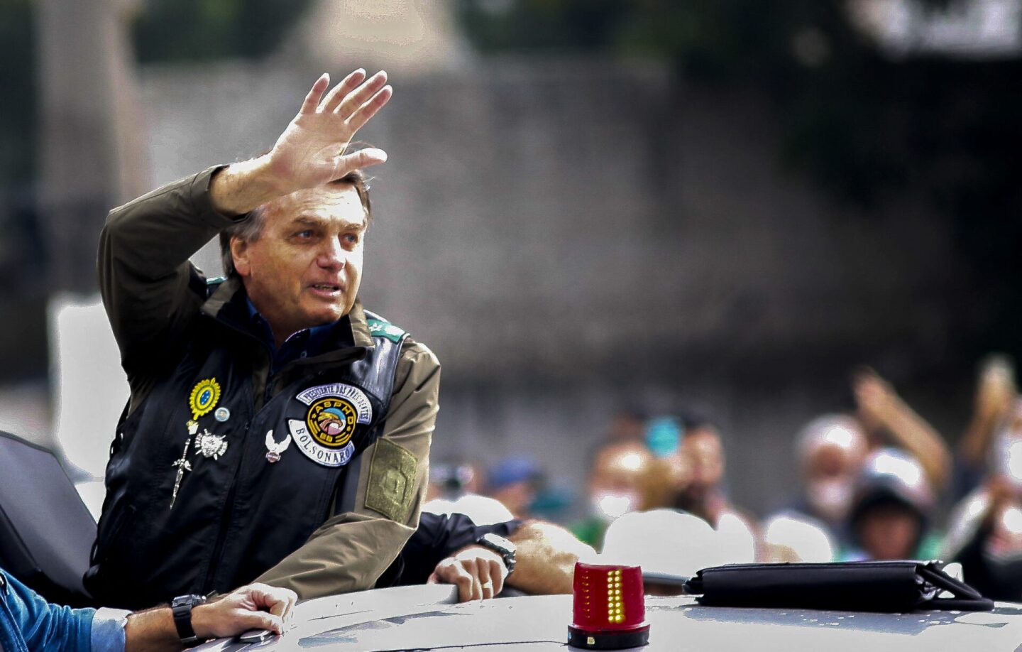 BRAZIL-POLITICS-BOLSONARO-MOTORCADE-RALLY