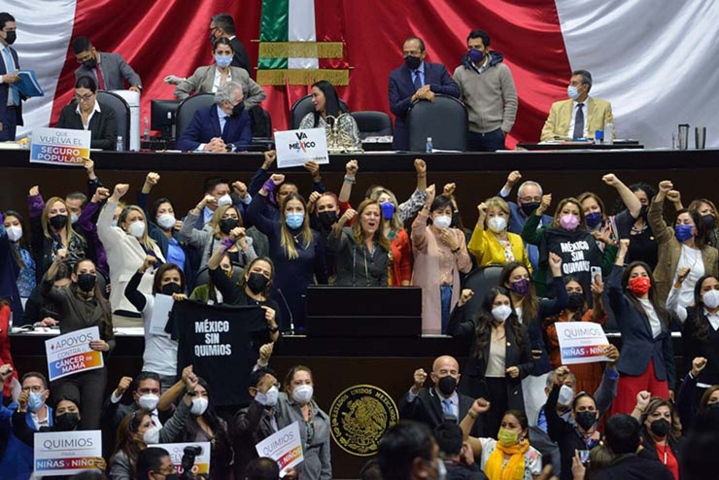 Sesión ordinaria de la Cámara de Diputados en la que dio inicio la discusión de las mil 994 reservas del Presupuesto de Egresos de la Federación (PEF) 2022.