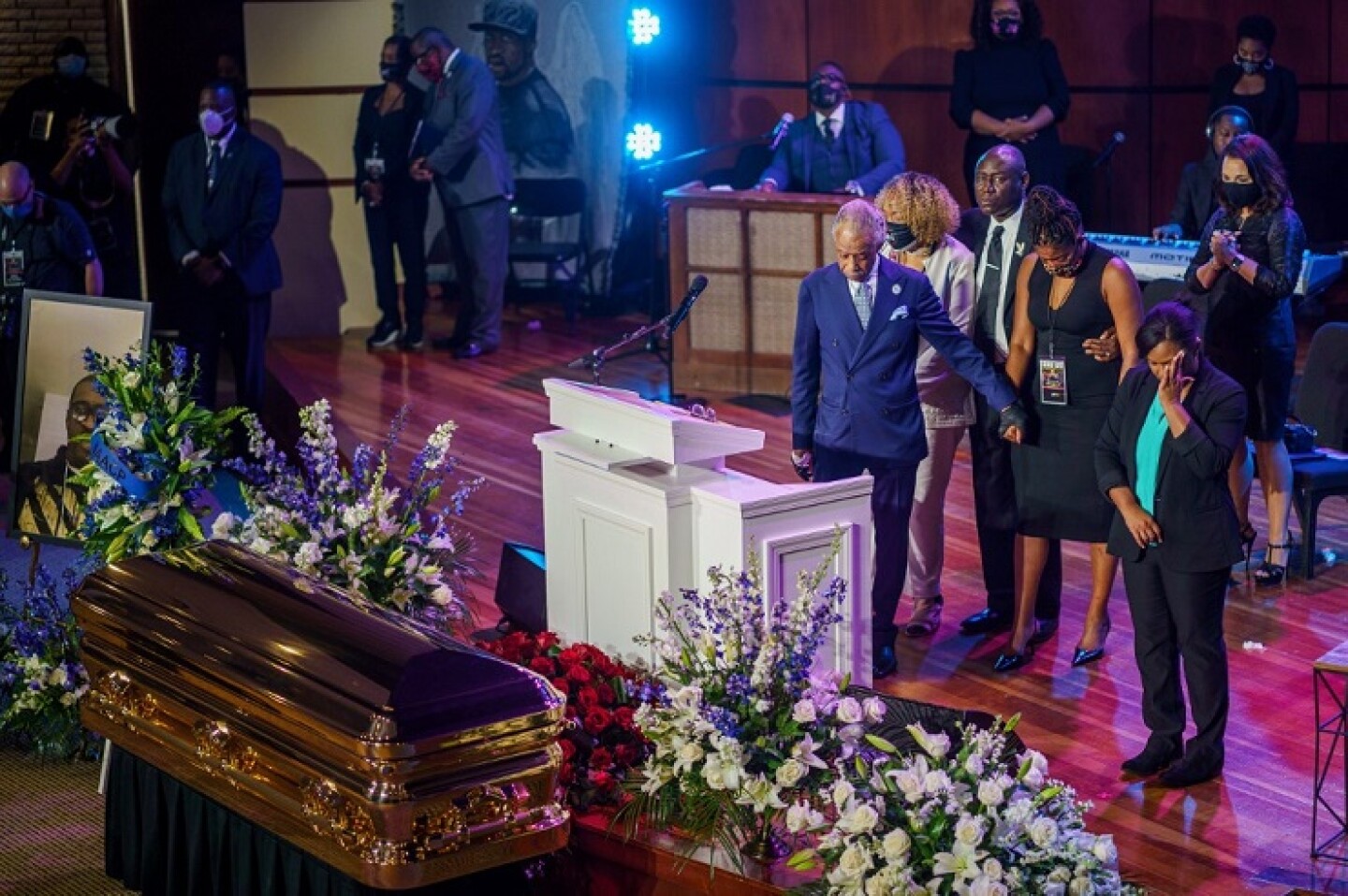 Memorial service for George Floyd, whose death at the hands of police sparked mass protests