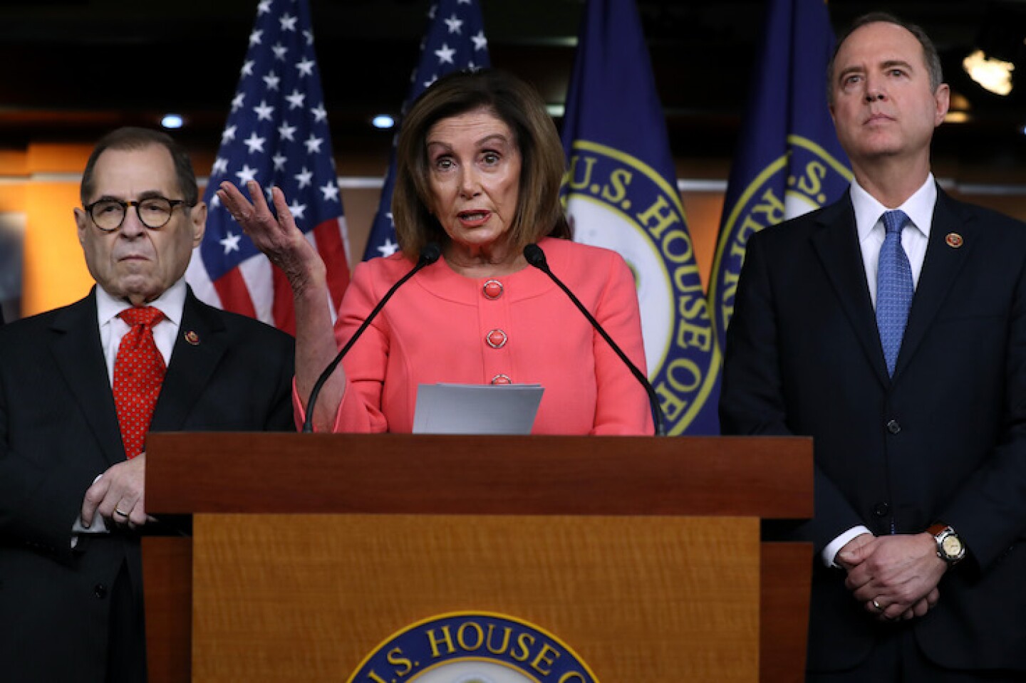 Speaker Pelosi Announces Impeachment Managers, Signs And Transmits Articles To Senate For Trial