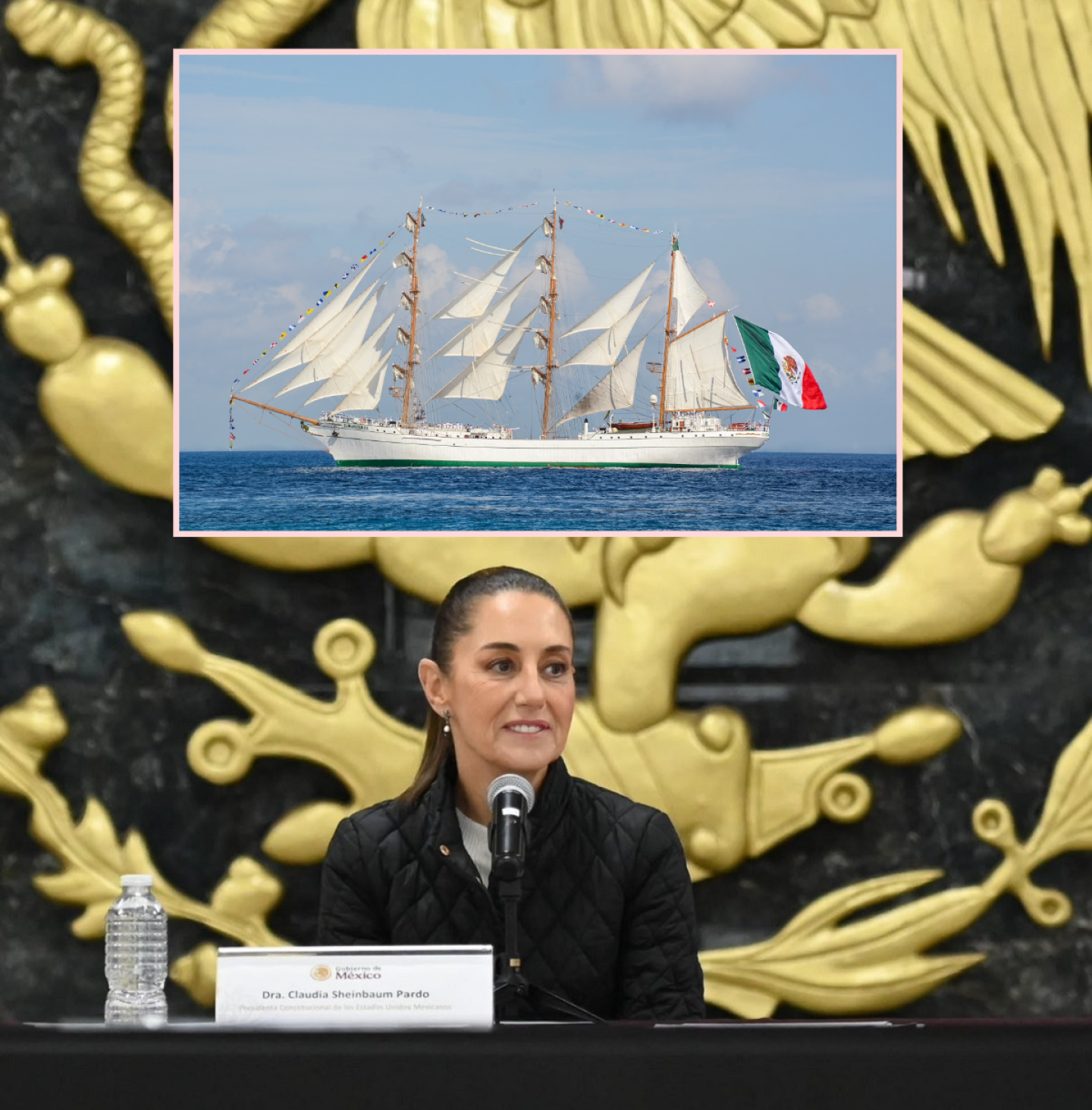 Sheinbaum pide no politizar choque del Buque Cuauhtémoc en Nueva York