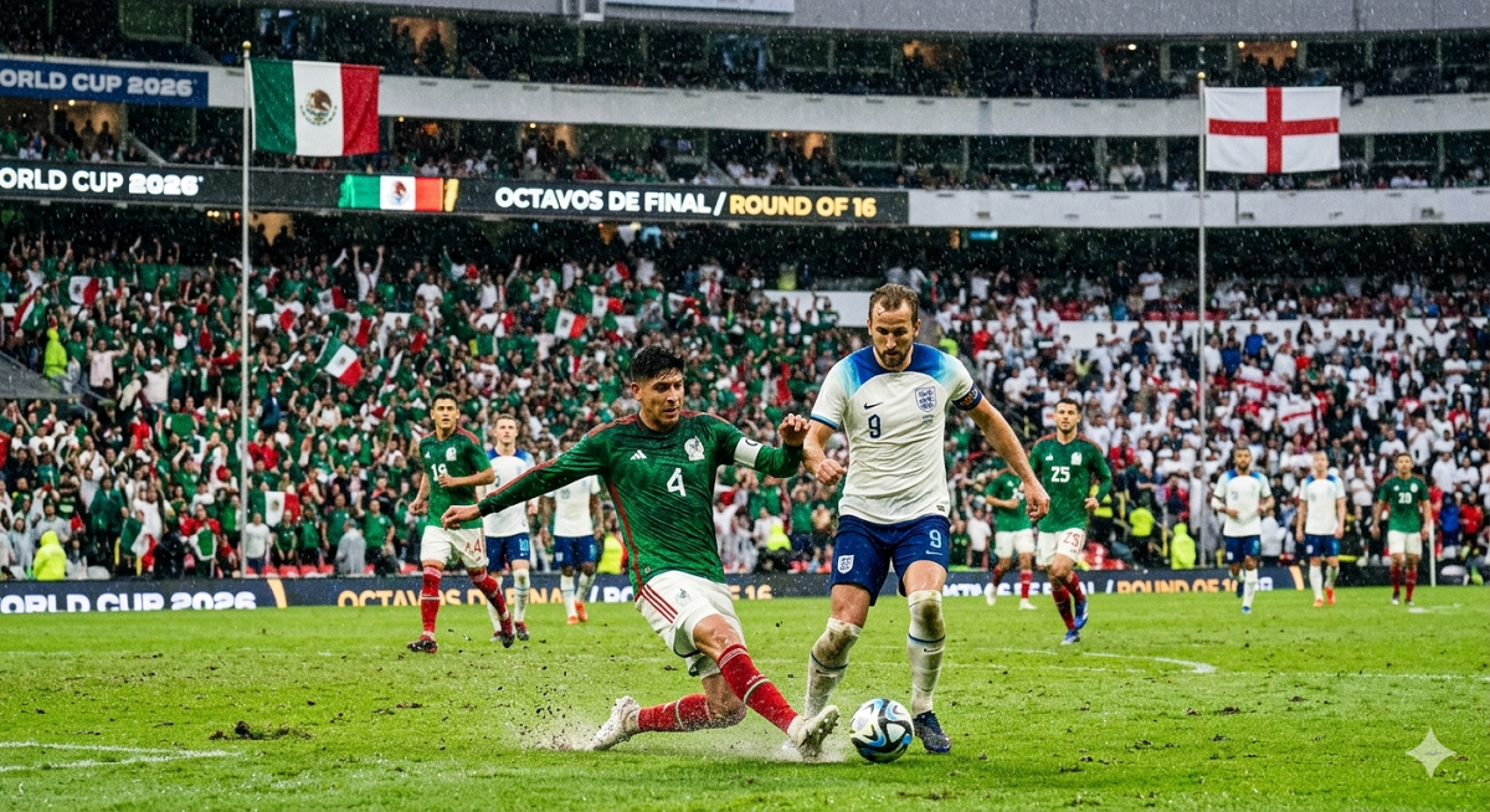 México vs Inglaterra en octavos de final