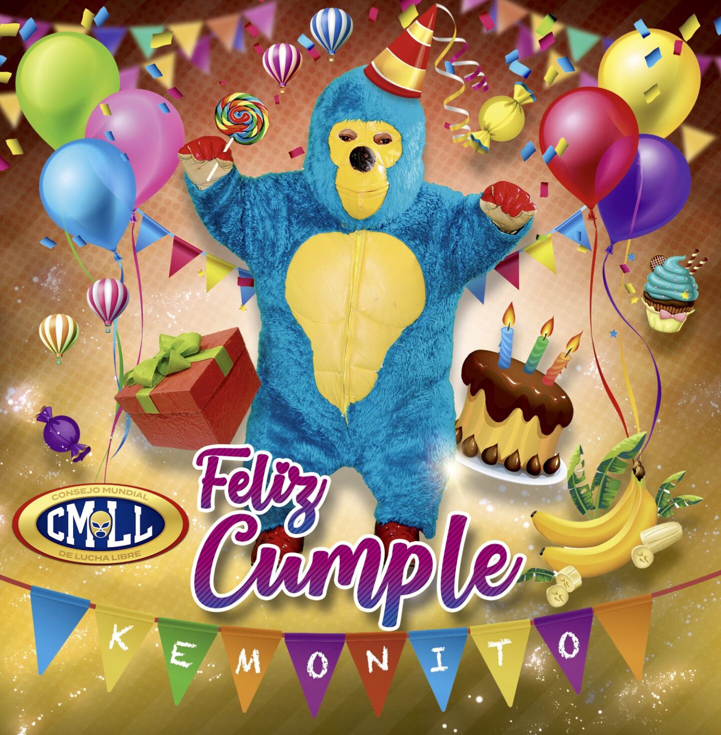 ¡Festeja a lo grande! Hoy es cumpleaños de Kemonito