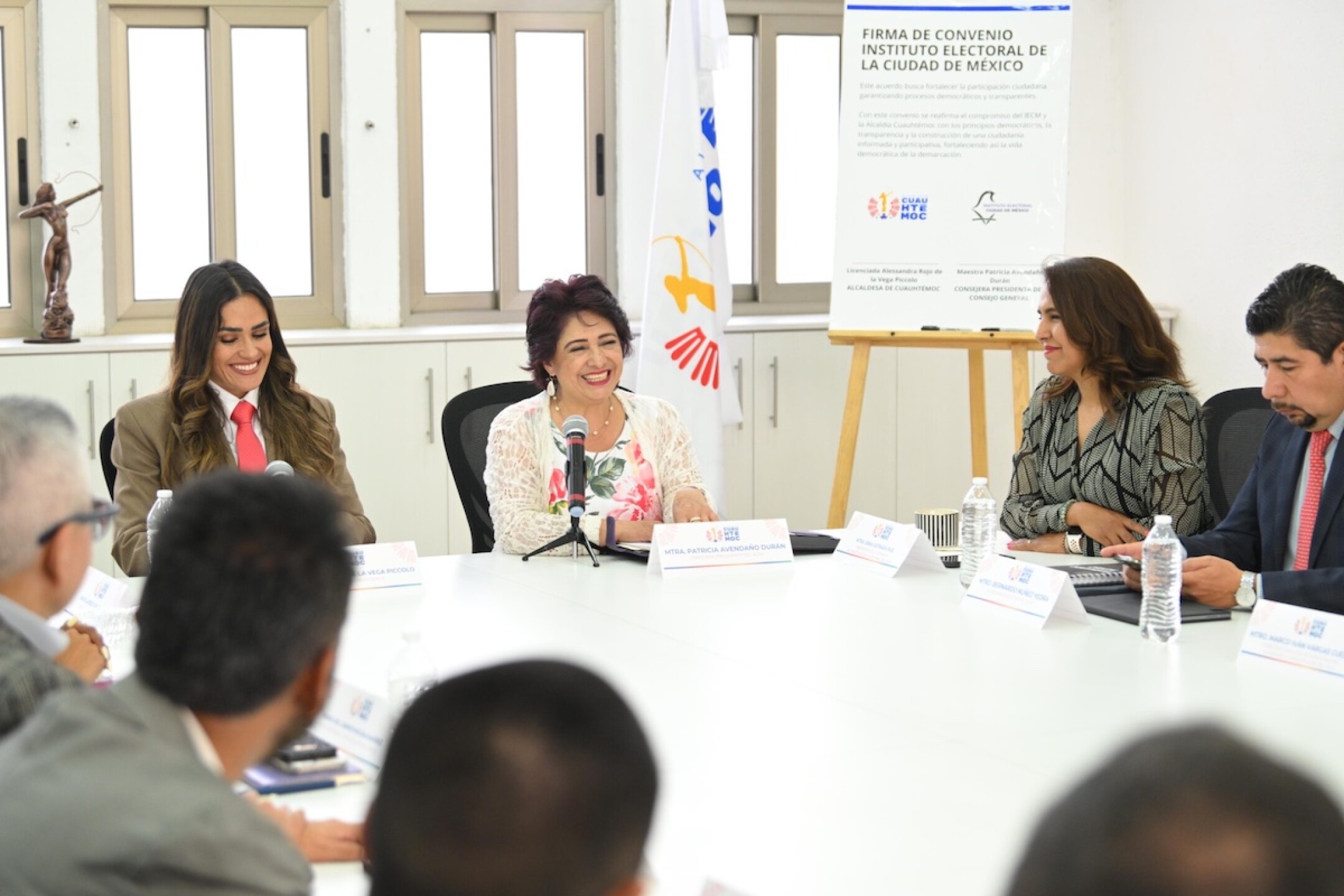 Firma de convenio entre el EICM y la alcaldía Cuauhtémoc