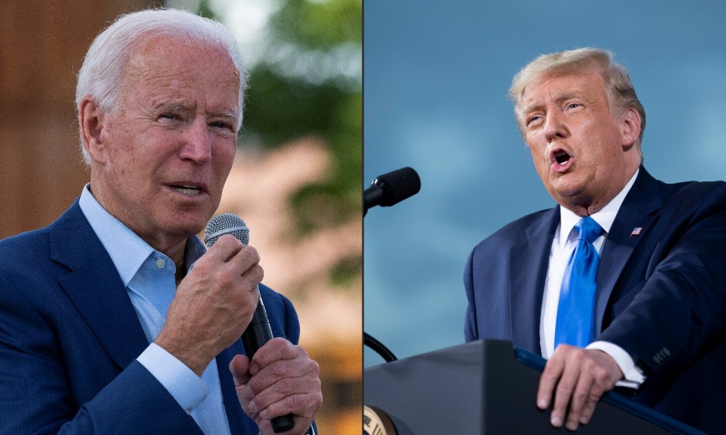 Trump and Biden in first presidential debate