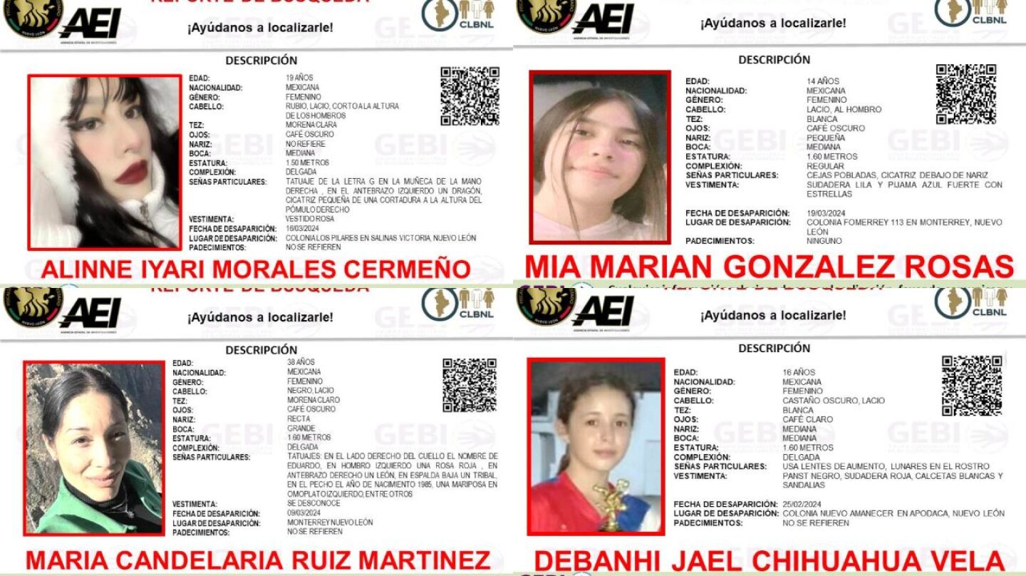 desaparición mujeres Nuevo León