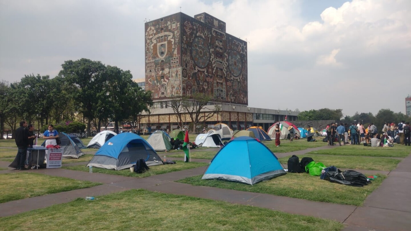 unam campamento gaza