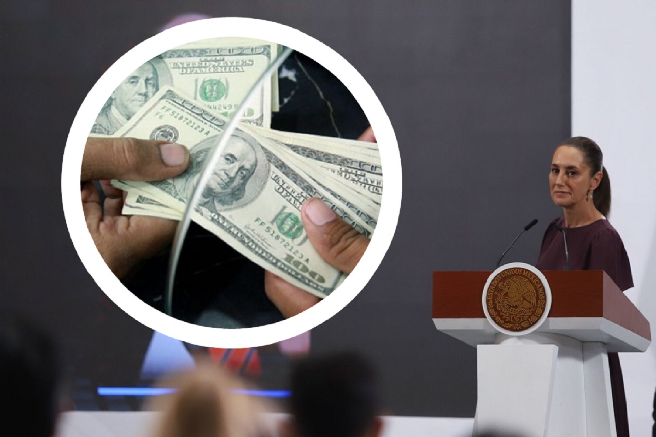 Sheinbaum dólares remesas