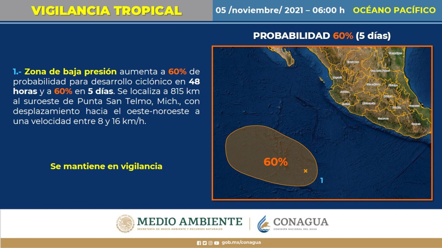 Depresión tropical amenaza al sur de Chiapas