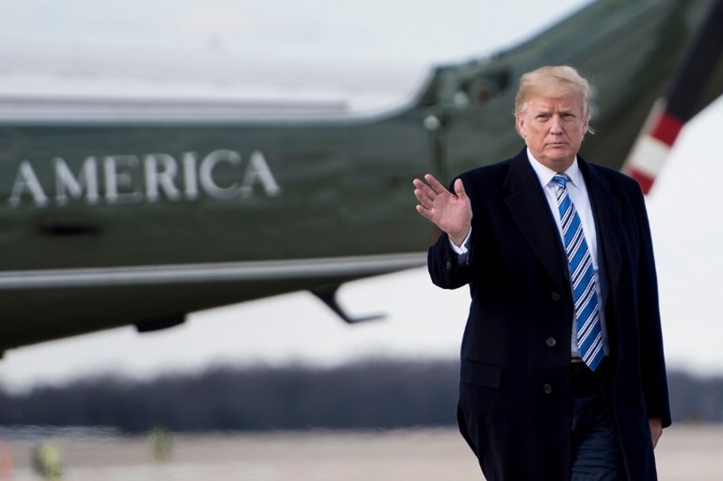 US President departs for Mar-a-Lago