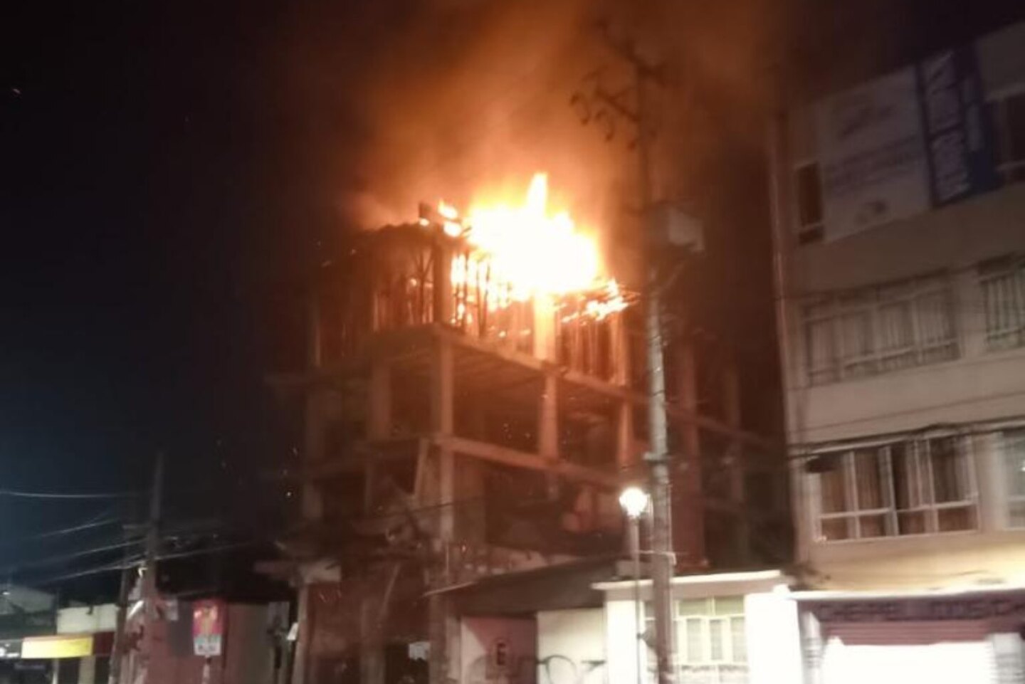Incendio Calzada de La Viga