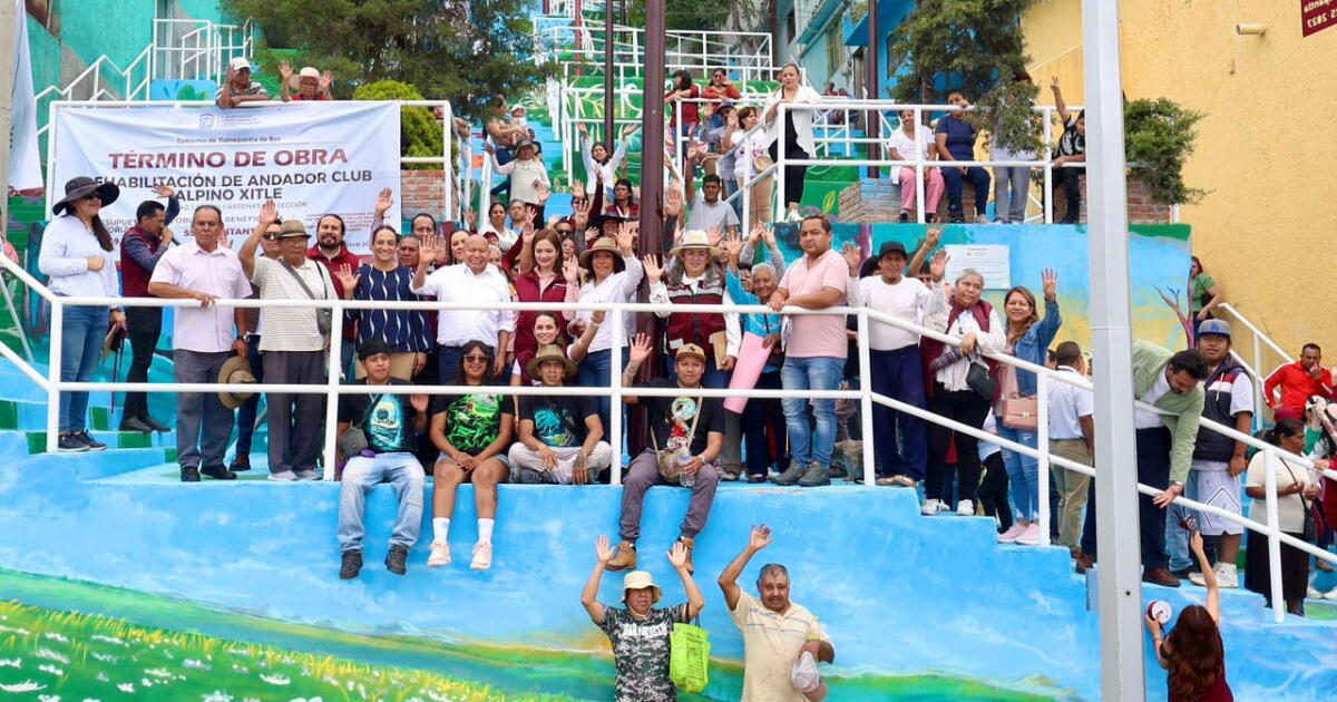 Angador Alcalde Raciel Pérez entrega transformación del andador ‘Alpino Xitle ...
