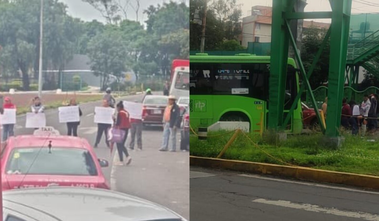 Bloqueo Insurgentes Tlalpan El Caminero hoy.jpg