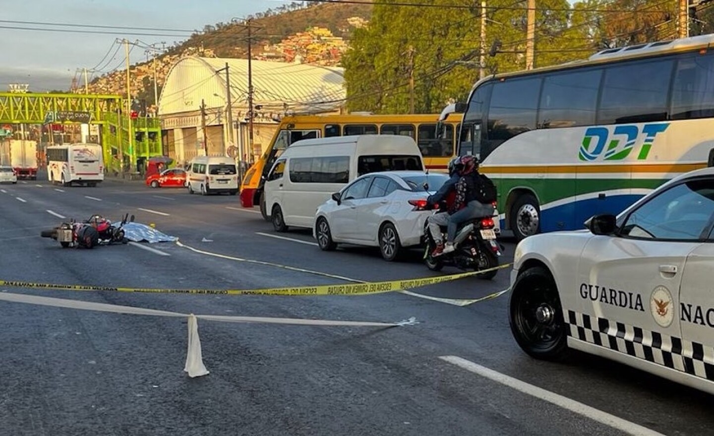 accidente-mexico-pachuca-motociclista-murio-atropellado