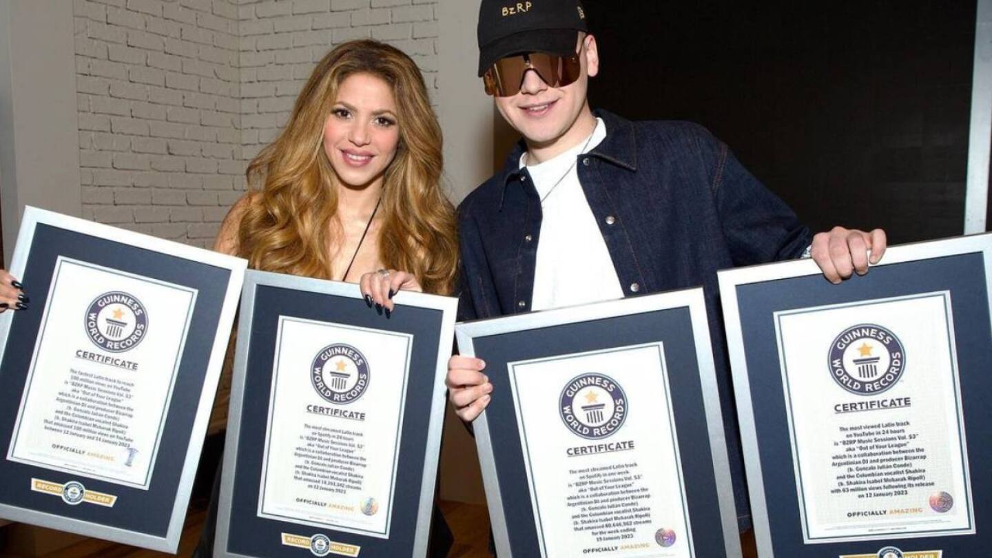 shakira record guinness jimmy fallon