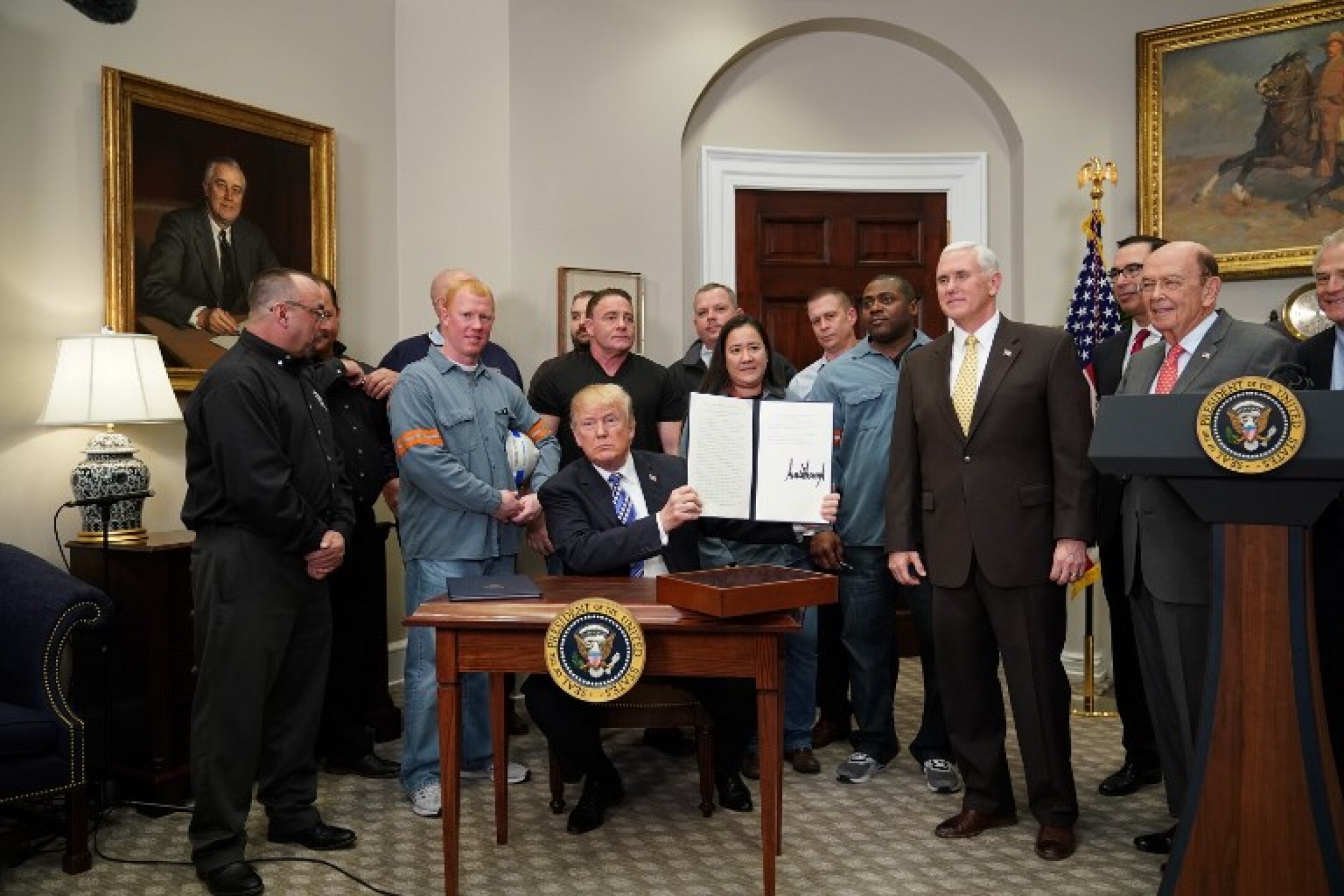 White House meeting on steel and aluminum tariffs