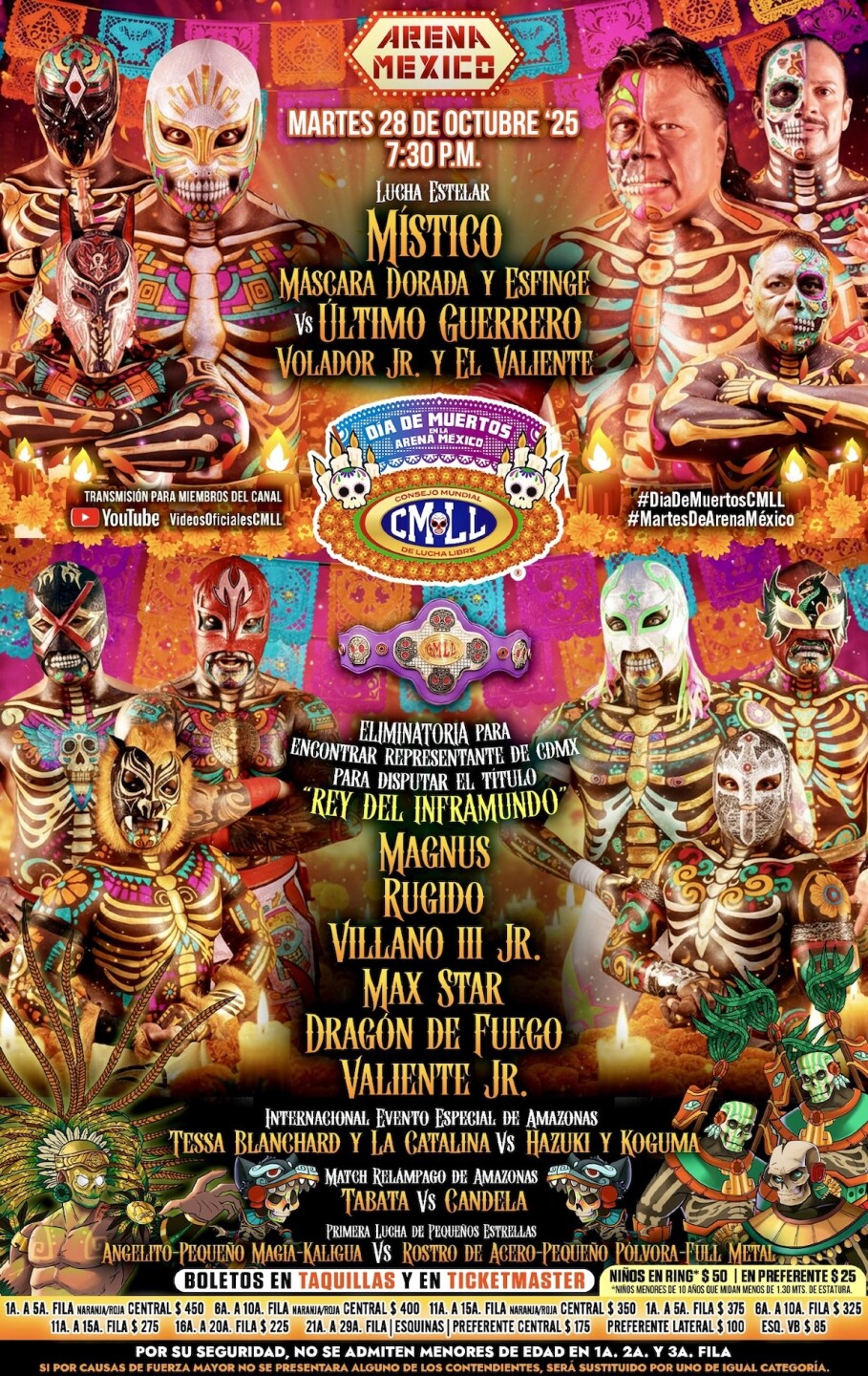 dia de muertos cartelera cmll hoy 28 de octubre 2025.jpg