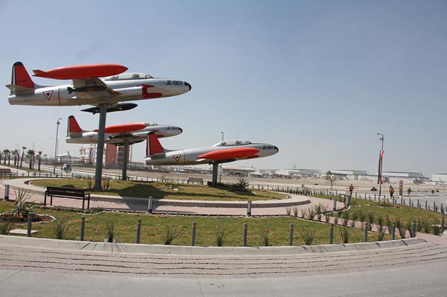 Aspectos de trabajos concluidos, dentro de la Zona Militar de Santa Lucía.