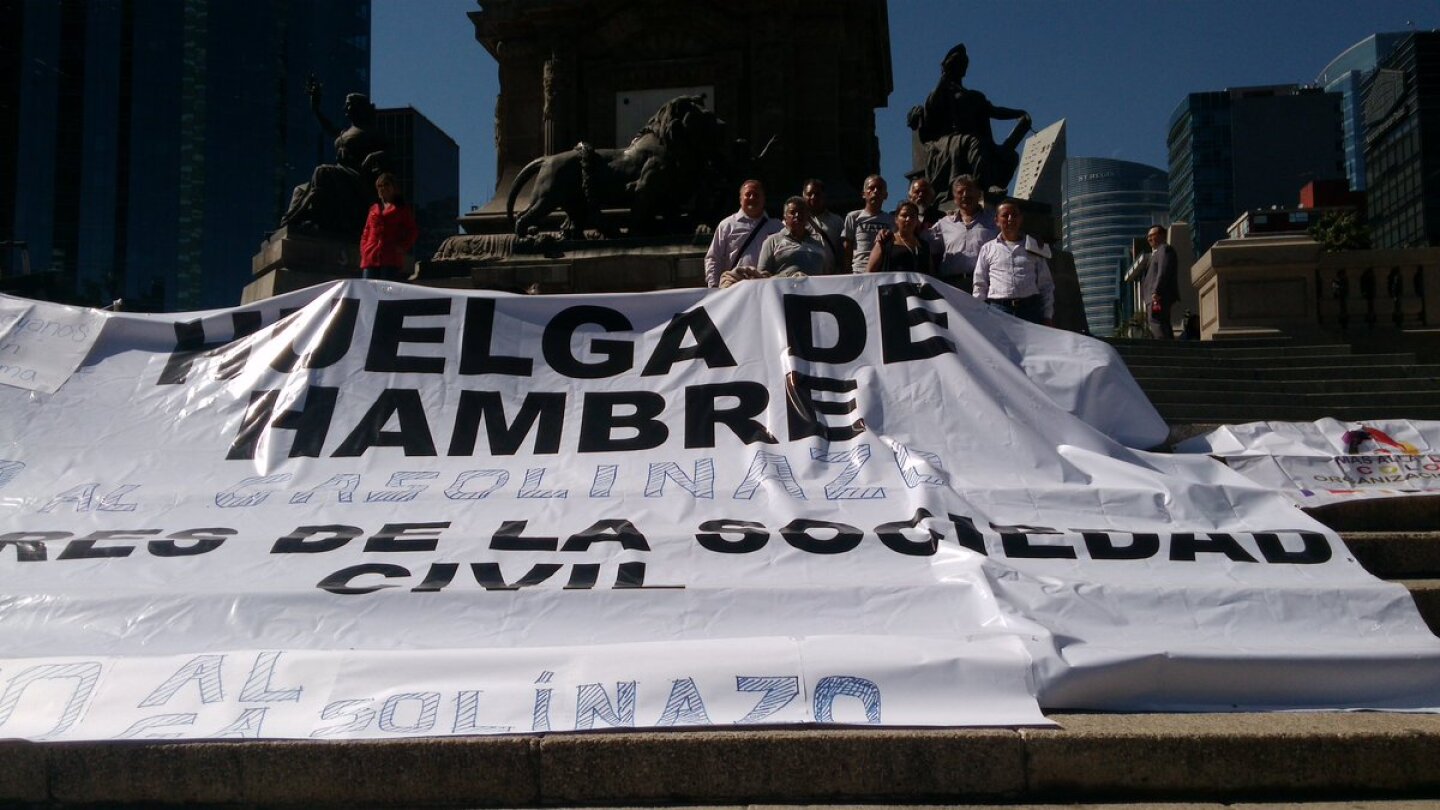 Huelga de hambre gasolinazo