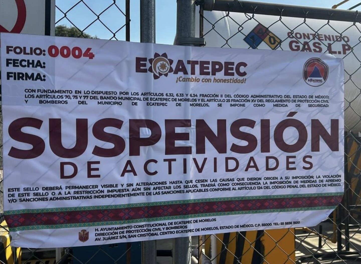 Gaseras Ecatepec clandestinas
