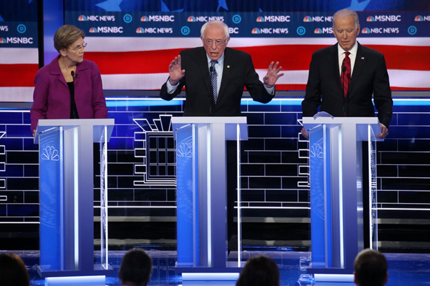 Democratic Presidential Candidates Debate In Las Vegas Ahead Of Nevada Caucuses