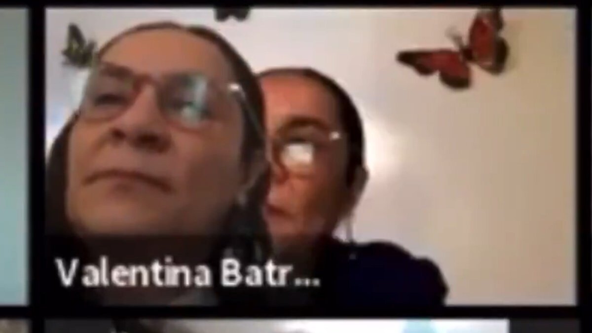 Cachan' a diputada de morena simulando que está sesionando