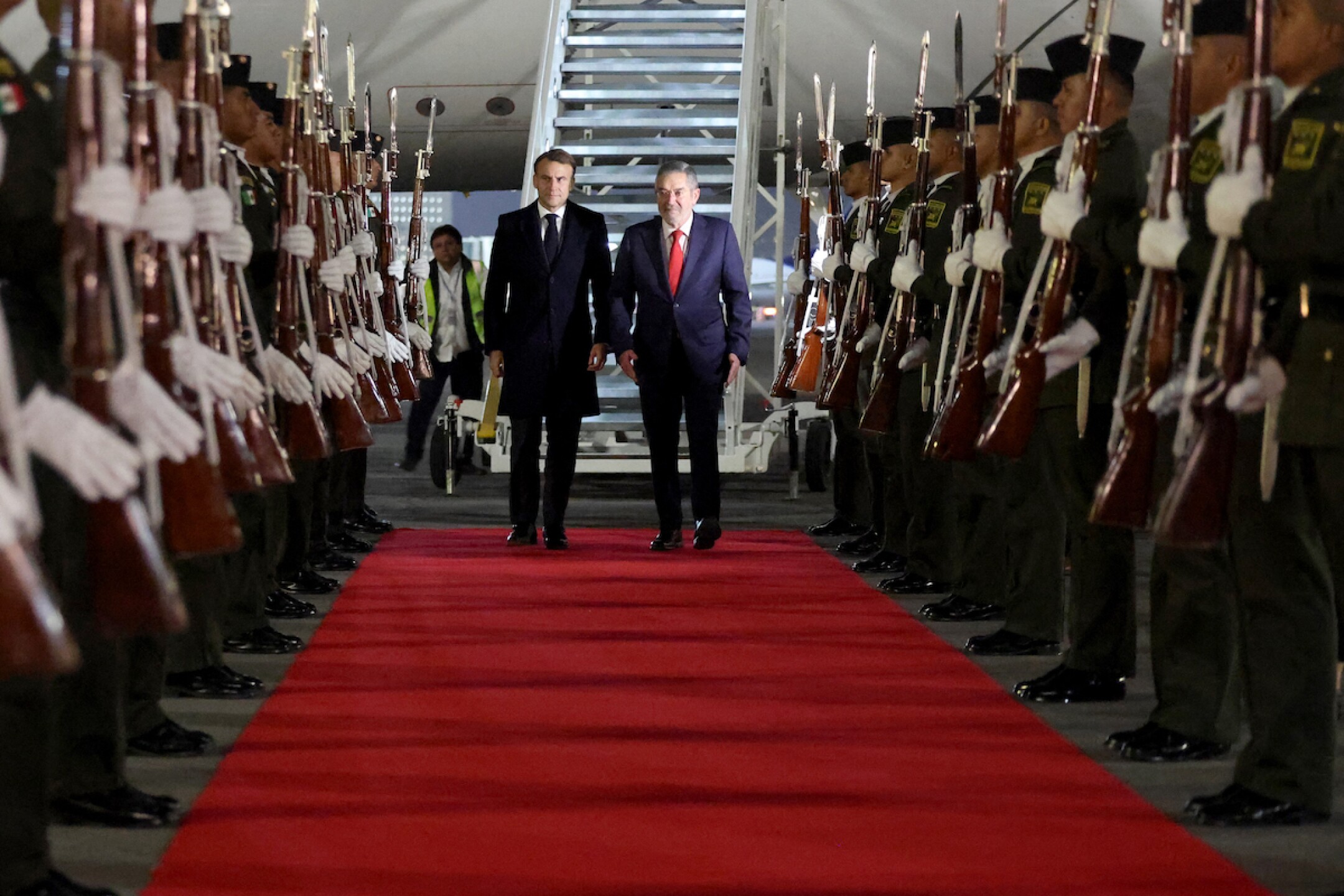 Emmanuel Macron llegó a México