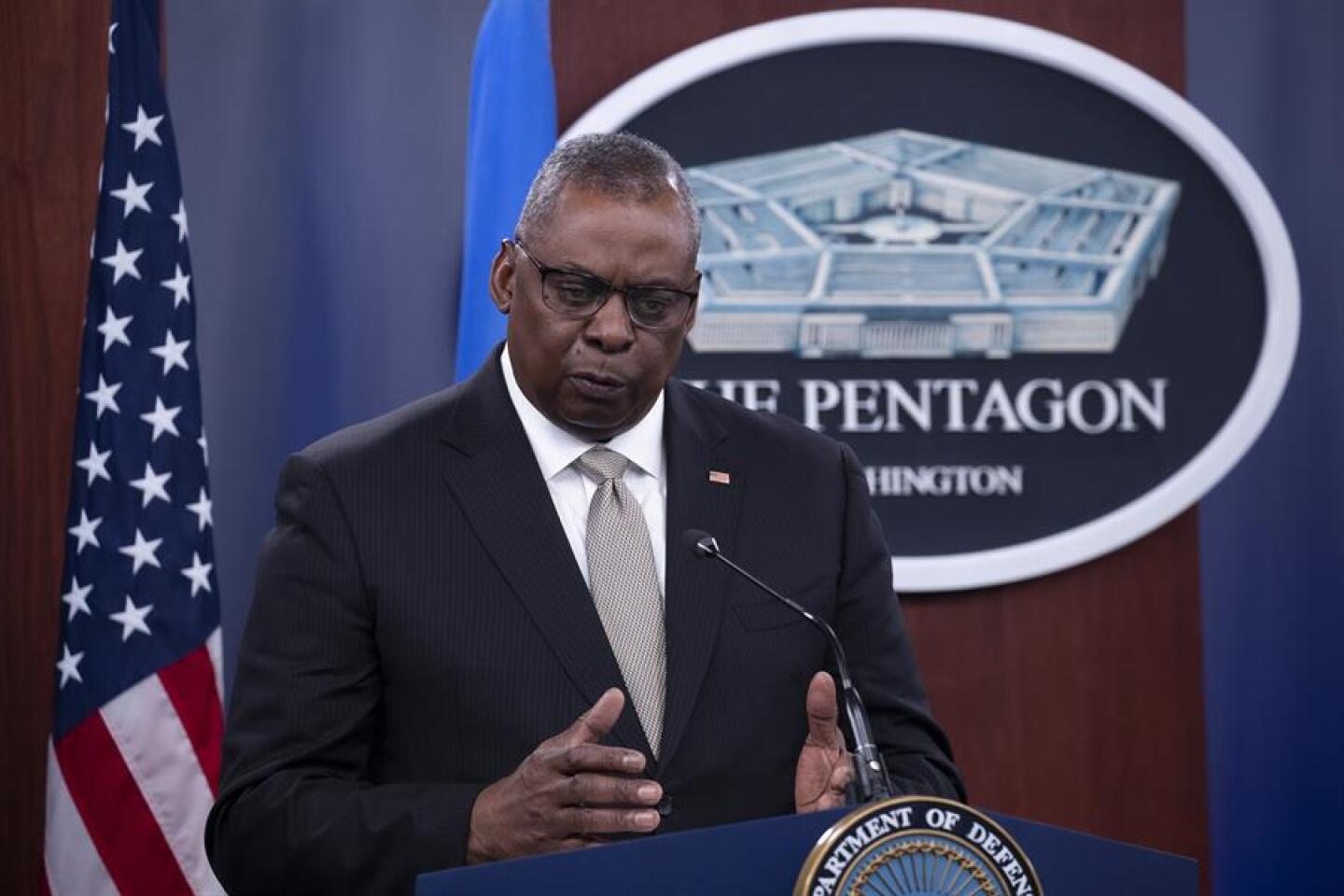 Imagen de archivo del secretario de Defensa de Estados Unidos, Lloyd Austin. EFE/EPA/MICHAEL REYNOLDS