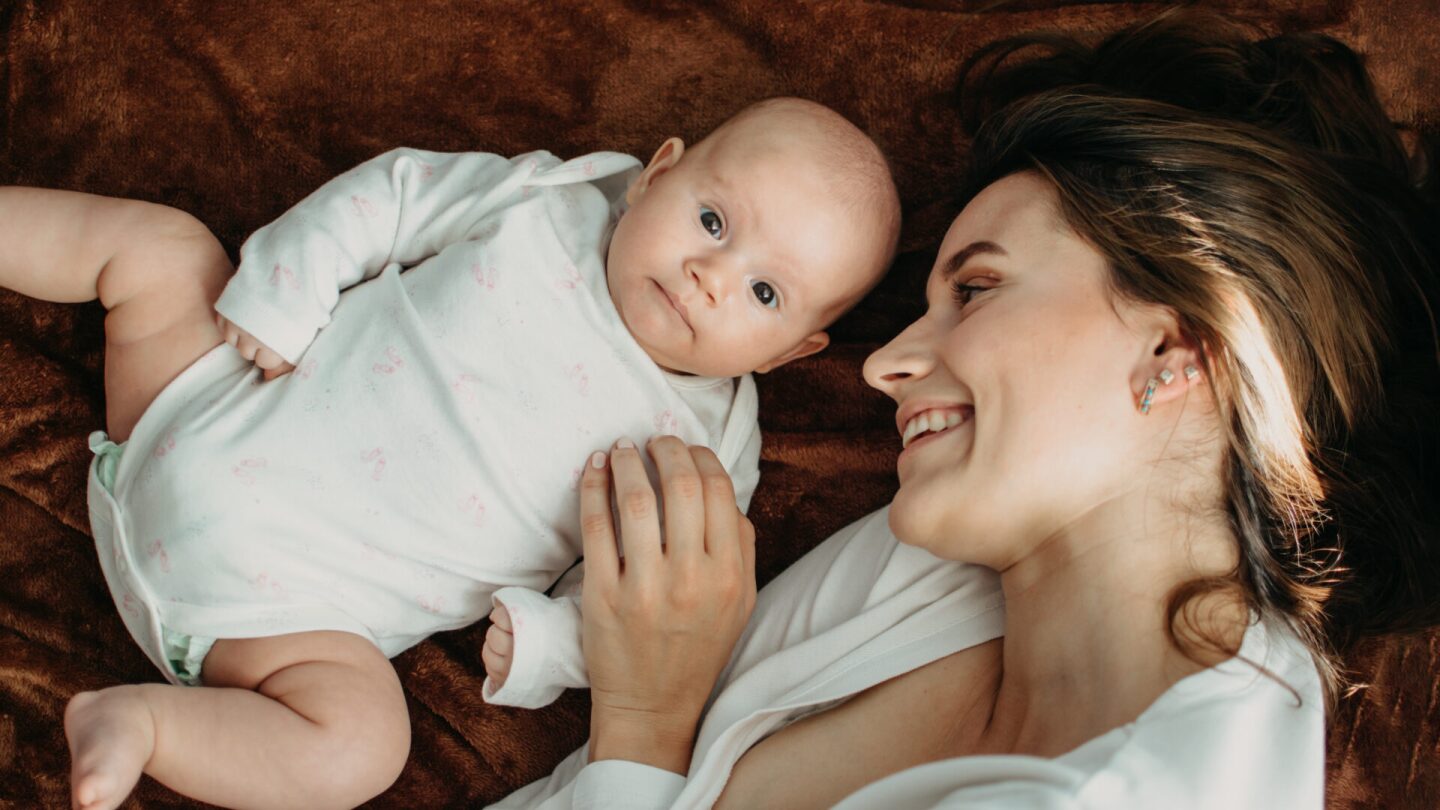 Mental Health in Postpartum Time. Maternal Mental Health. Pregnancy And Postpartum Disorders, postpartum baby blues, depression. Portrait of mother and newborn baby