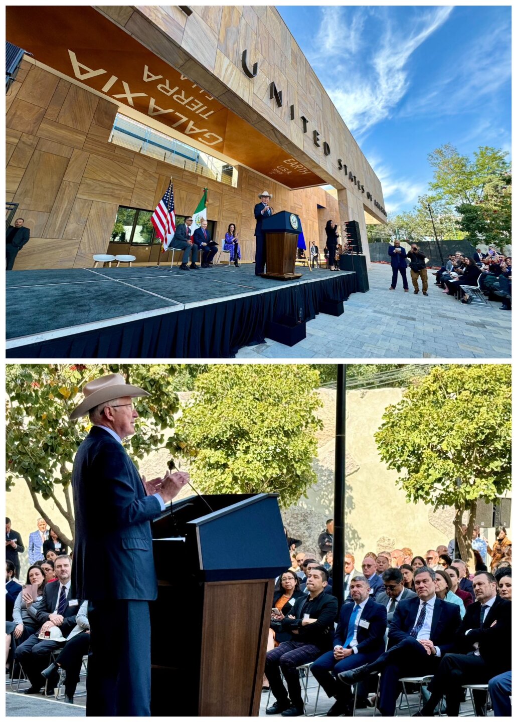 El todavía embajador Ken Salazar inauguró la nueva embajada de EU en CDMX