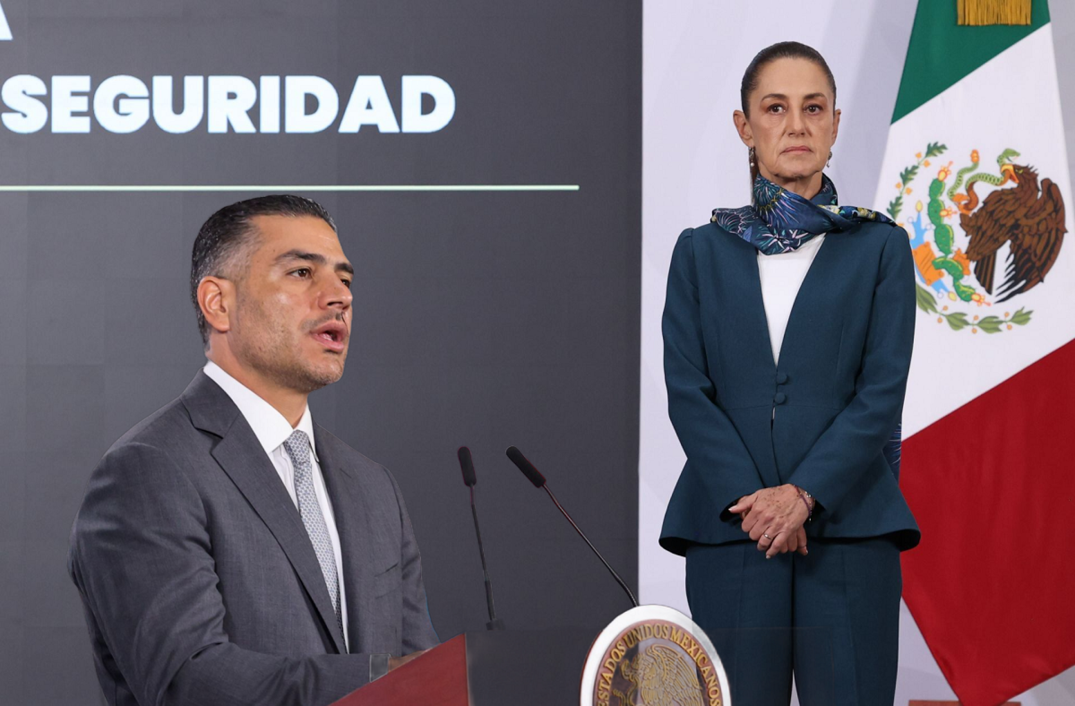 Claudia Sheinbaum y Omar García Harfuch