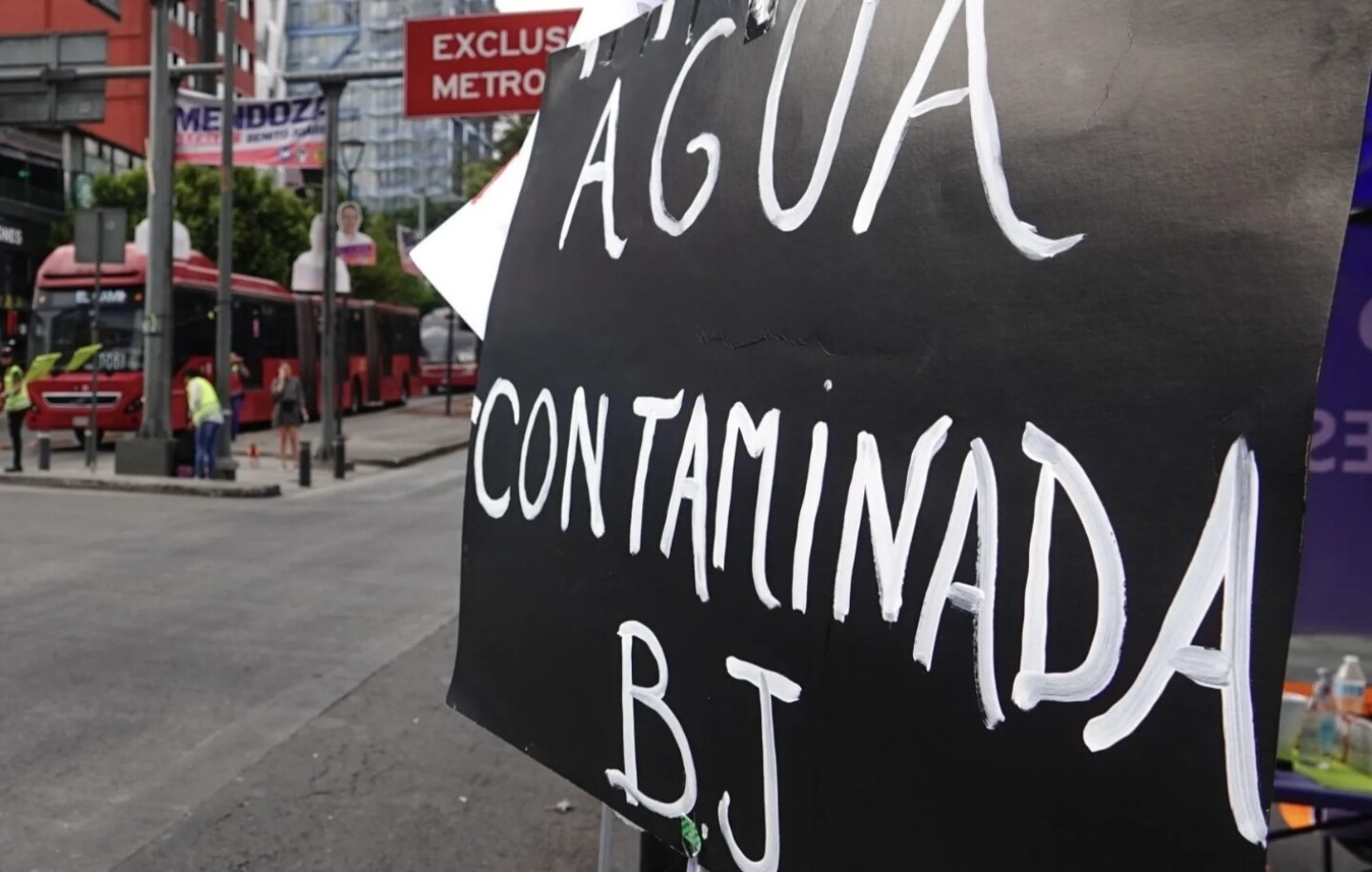 Agua contaminada