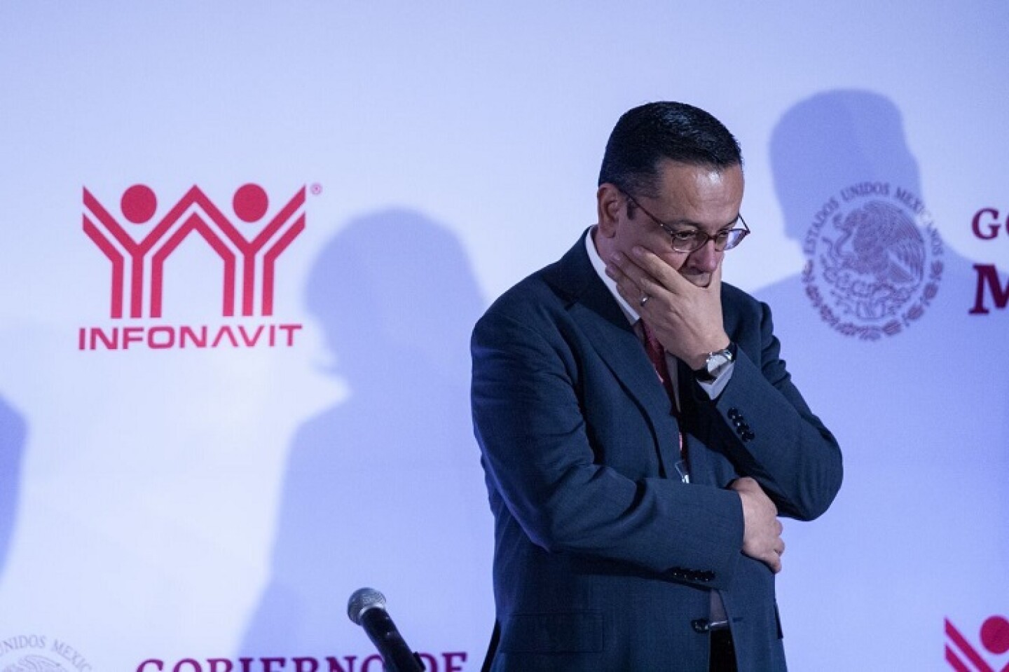 CIUDAD DE MÉXICO, 30ABRIL2019.- Germán Martínez, director del Instituto Mexicano del Seguro Social (IMSS), durante la 188 asamblea general del Instituto del Fondo Nacional de la Vivienda para los Trabajadores (Infonavit). FOTO: GALO CAÑAS /CUARTOSCURO.COM
