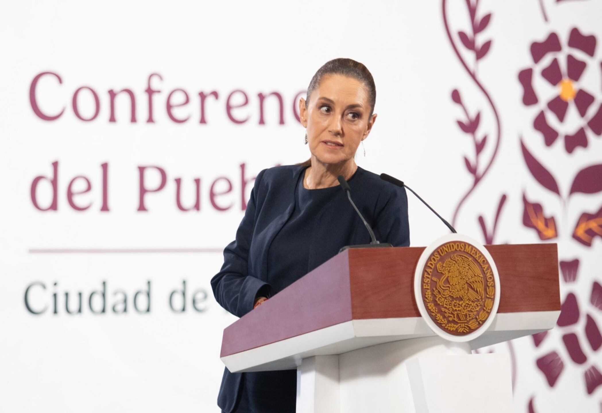 Sheinbaum mueca Conferencia matutina