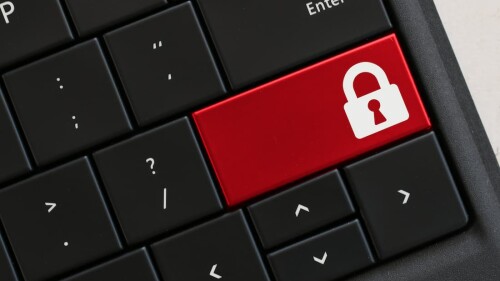 computadora tecla bloqueo candado rojo