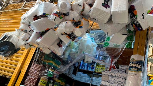 plásticos de un solo uso, desechables unicel