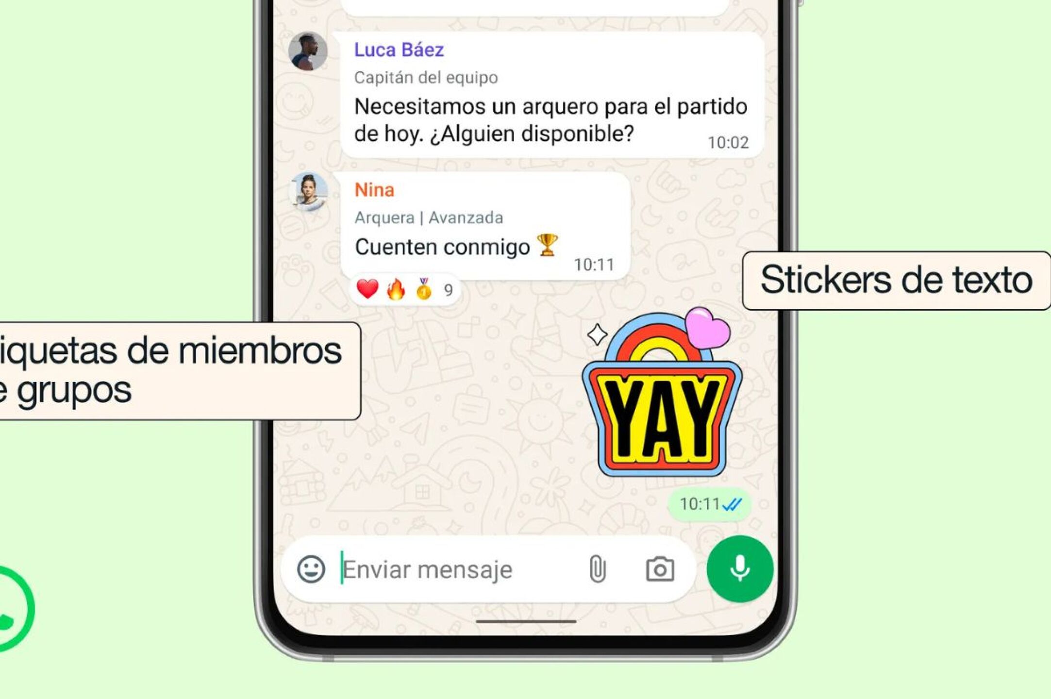 WhatsApp renueva los chats grupales con etiquetas